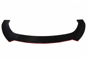 Universal front bumper splitter gloss black 3pcs.