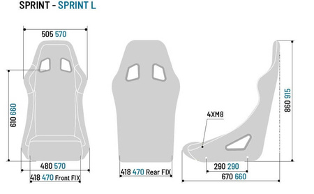 Racing seat Sparco Sprint 2017 FIA