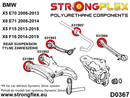 Rear anti roll bar bush SPORT