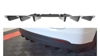 Diffuser Tesla Model X Rear Valance Gloss Black