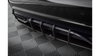 Street Pro Rear Side Splitters + Flaps Mercedes-Benz A AMG-Line W176 Facelift Black + Gloss Flaps