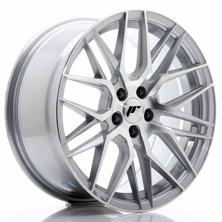 JR Wheels JR28 17x8 ET35 5x100 Silver Machined Face