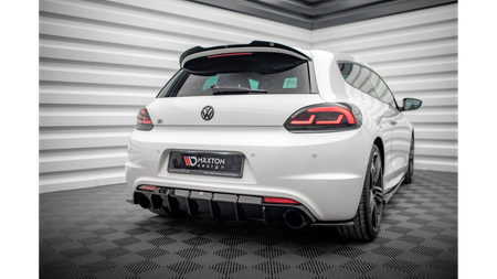 Diffuser Volkswagen Scirocco III R Rear Valance v.1 Gloss Black