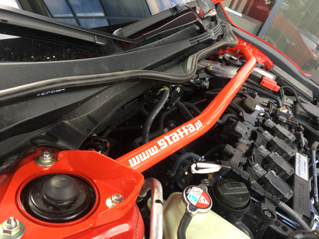 Front upper strut bar Honda Civic X 1.0 Black