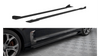 Diffuser Kia Stinger I GT GT-Line Side Skirts Street Pro Black + Gloss Flaps