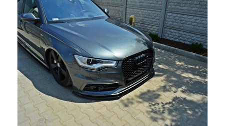 Splitter Audi A6 C7 S-Line Front v.1 Gloss Black