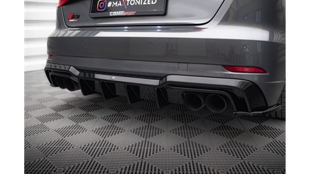 Diffuser Audi S3 8V Facelift Rear Valance Gloss Black