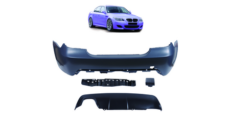 Bumper BMW 5 E60 Rear with Diffuser