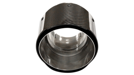 Exhaust Tip 127mm enter 76mm Carbon Gloss