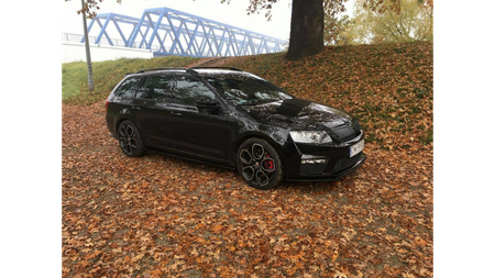 Przedłużenie Spoilera Skoda Octavia III Facelift RS Kombi Gloss Black