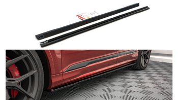 Diffuser Audi Q7 4M Facelift S-Line Side Skirts Gloss Black