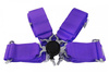 Racing seat belts 4p 3" Purple - Quick