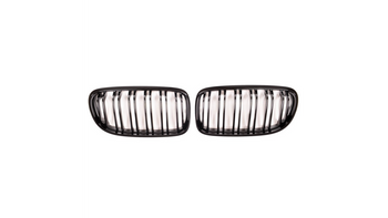 Grill BMW 3 E90 E91 Facelift podwójne żeberka Matt Black