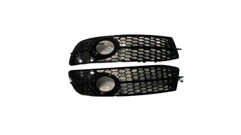 Fog Light Covers Audi A6 C6 Gloss Black