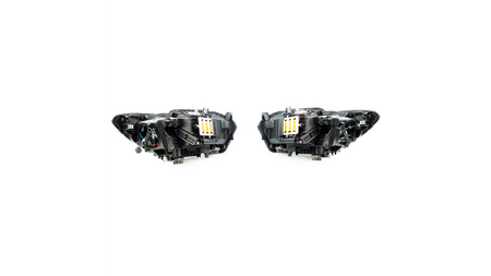 Lights BMW 1 F20 F21 Front LED Angel Eyes Black