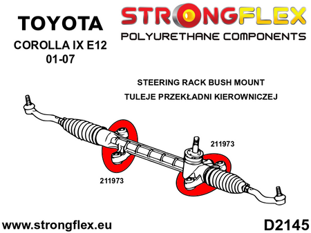 Steering rack mount bush SPORT