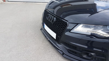 Splitter Audi A7 C7 S-Line Front v.1 Gloss Black