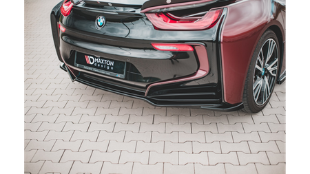 Splitter BMW i8 I12 Rear Central Gloss Black