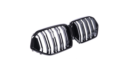 Grill BMW X6 G06 F96 podwójne żeberka Gloss Black