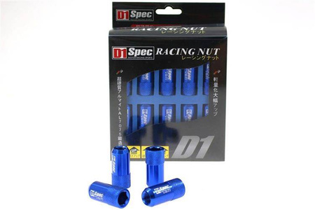 Wheel lug nuts D1Spec Replica HEX M12x1,25 Blue