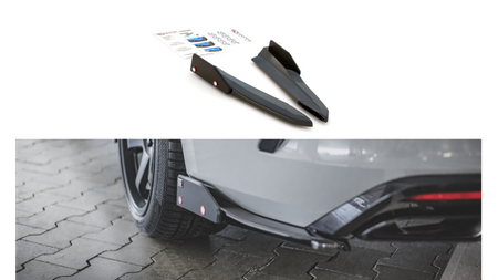 Splitter Skoda Octavia IV RS Rear Side v.2 + Flaps Gloss Black