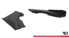 Splitter Audi S3 8V Tył Boczne Street Pro Black-Red + Gloss Flaps