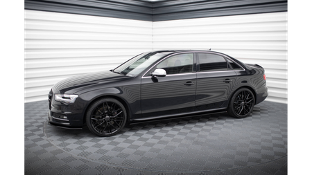Dokładka Audi A4 B8 Progi v.1 Gloss Black