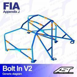 Roll Cage MINI Cooper (R53) 3-door Hatchback BOLT IN V2