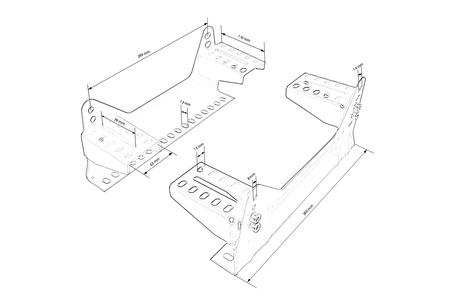 Lower Bucket Seat Mounts FIA