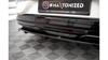 Splitter Ford Mustang Mach-E I Rear Central with Diffuser Gloss Black