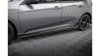 Diffuser Honda Civic X Sport Side Skirts + Flaps Gloss Black