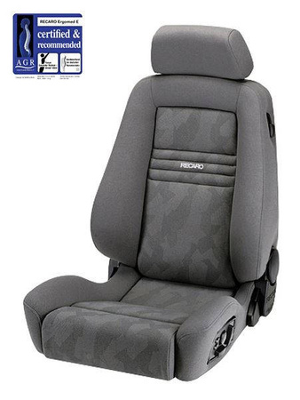 Racing Seat Recaro Ergomed E - SAB Clima Artista Grey / Nardo Grey