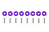 Decorative screws washers M6x1.0 15mm D1 Purple