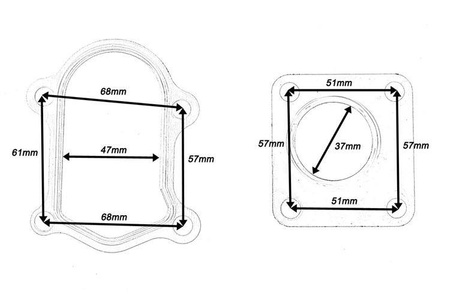 TurboWorks Turbo gasket Garrett GT15 GT17 GT20