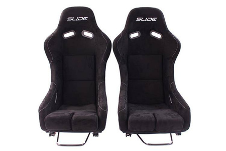 Racing seat SLIDE RS suede Black M