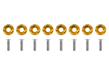 Śrubki, podkładki ozdobne M6x1.0 15mm SLIDE Gold