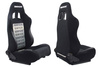 Racing seat RAPID Bride Velvet Black Grey
