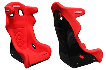 Fotel Sportowy Bimarco Phantom Welur Red FIA