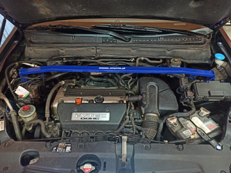 Front upper strut bar Honda CR-V 2 II Red