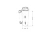 Oil catch tank TurboWorks 1L Silver
