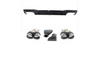 Diffuser Audi A7 C8 Rear with Pipes