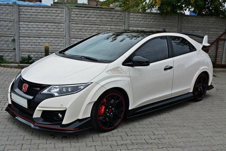 FRONT SPLITTER v.2 HONDA CIVIC IX TYPE R - Gloss Black