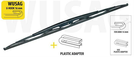 Frame type bus silicon wiperblade screw type 800 mm