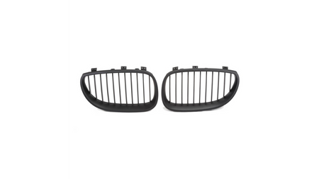 Grill BMW 5 E60 E61 pojedyncze żeberka Matt Black