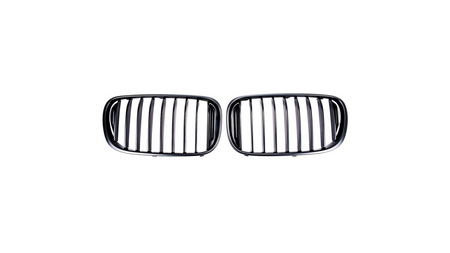 Grill BMW 7 G11 G12 pojedyncze żeberka Matt Black