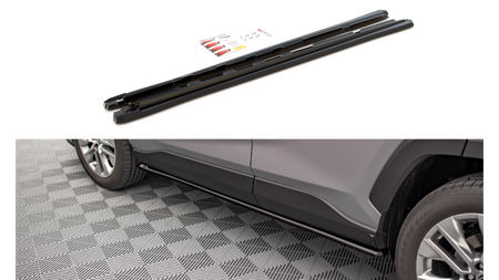 Diffuser Toyota RAV4 V Side Skirts Gloss Black