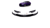 Diffuser BMW 3 F30 F31 Front Bumper Gloss Black