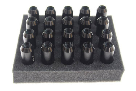 Wheel lug nuts JBR 60mm M12 x1,5 Black