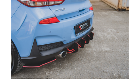 Dyfuzor Hyundai I30 III N Tył Racing Durability v.2 Black-Red