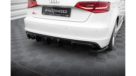 Dokładka Audi A3 S-Line 8V Zderzak Tył Wersja z pojedynczą końcówką wydechu